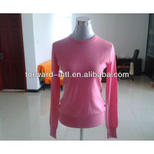 women cashmere silk pullover
